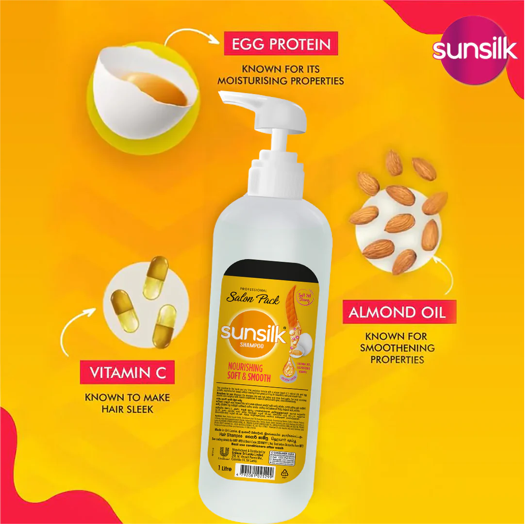 Sunsilk Soft and Smooth Shampoo 1L - Image 4